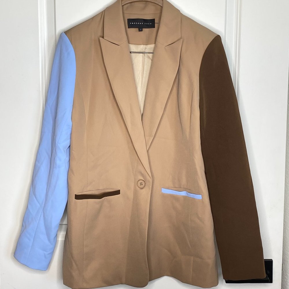 Endless Rose Brown & Blue Blazer